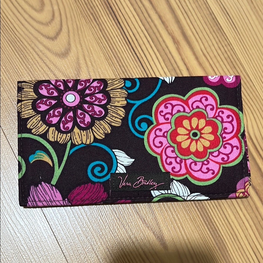 Vera Bradley Mod Floral Pink Checkbook Cover